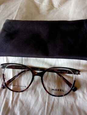Morel Originale Noemie 5 TB19 Brown Blue Cat Eye Glasses 52mm